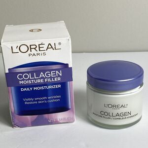 2/$30 Loreal Paris Fragrance Free Collagen Moisture Filler Day/Night Cream-1.7oz